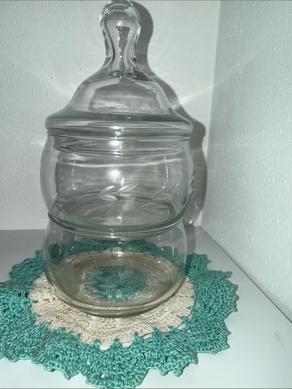 Vintage Princess House 2 Tier Candy Jar